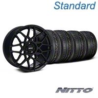 Gloss Black 2013 GT500 Style Wheel & NITTO INVO Tire Kit - 19x8.5 (05-14 GT, V6)