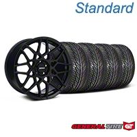Gloss Black 2013 GT500 Style Wheel & General Tire Kit - 19x8.5 (05-14 GT, V6)
