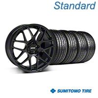 Black AMR Wheel & Sumitomo Tire Kit - 20x8.5 (05-14 All) - AmericanMuscle Wheels KIT||99363||63024