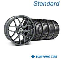 Charcoal AMR Wheel & Sumitomo Tire Kit - 20x8.5 (05-14 All) - AmericanMuscle Wheels KIT||99365||63024