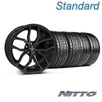 Matte Black Foose Outcast Wheel & NITTO Tire Kit - 20x8.5 (05-14) - Foose KIT||32839||76005