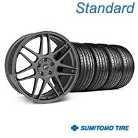 Gunmetal Forgestar F14 Monoblock Wheel & Sumitomo Tire Kit - 20x9 (05-14 All)