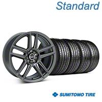 Charcoal Boss Laguna Style Wheel & Sumitomo Tire Kit - 19x9 (05-14 All) - AmericanMuscle Wheels KIT||99220||63036