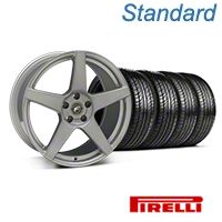 Silver Forgestar CF5 Monoblock Wheel & Pirelli Tire Kit - 19x9 (05-14 All) - Forgestar KIT||29852||63101