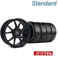 Matte Black Forgestar CF5V Monoblock Wheel & Pirelli Tire Kit - 19x9 (05-14 All)