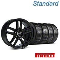 Black Boss Laguna Style Wheel & Pirelli Tire Kit - 19x9 (05-14 All) - AmericanMuscle Wheels KIT||99222||63101