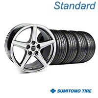 Chrome Saleen Style Wheel & Sumitomo Tire Kit - 19x8.5 (05-14 All) - AmericanMuscle Wheels KIT||99261||63036