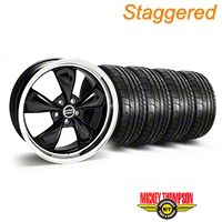 Staggered Black Deep Dish Bullitt Wheel & Mickey Thompson Tire Kit - 20x8.5/10 (05-14 GT, V6) - AmericanMuscle Wheels KIT||28036||28047||79541||79542