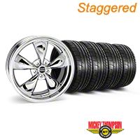 Staggered Chrome Deep Dish Bullitt Wheel & Mickey Thompson Tire Kit - 20x8.5/10 (05-10 GT, V6) - AmericanMuscle Wheels KIT||28037||28048||79541||79542