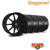Staggered Textured Black Forgestar CF10 Monoblock Wheel & Mickey Thompson Tire Kit - 19x9/10 (05-14 All) - Forgestar KIT||29849||29847||79539||79540