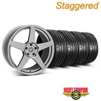 Staggered Gunmetal Forgestar CF5 Monoblock Wheel & Mickey Thompson Tire Kit - 19x9/10 (05-14 All) - Forgestar KIT||29608||29609||79539||79540
