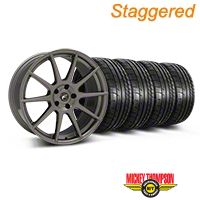 Staggered Gunmetal Forgestar CF10 Monoblock Wheel & Mickey Thompson Tire Kit - 19x9/10 (05-14 All) - Forgestar KIT||29848||29849||79539||79540
