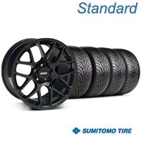 Black AMR Style Wheel & Sumitomo Tire Kit - 18x8 (99-04 All) - AmericanMuscle Wheels KIT||33781||63005