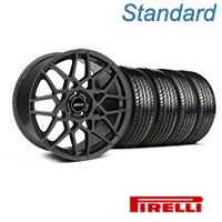 Charcoal 2013 GT500 Style Wheel & Pirelli Tire Kit - 19x8.5 (05-14 GT, V6)