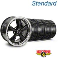 Black Bullitt Motorsport Wheel & Mickey Thompson Tire Kit - 18x9 (05-14 GT, V6) - AmericanMuscle Wheels KIT||10107||79537