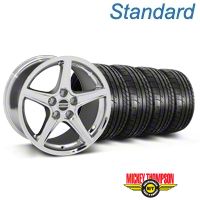 Chrome S Style Wheel & Mickey Thompson Tire Kit - 18x9 (05-14 GT, V6) - AmericanMuscle Wheels KIT||28251||79537