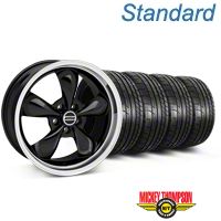 Black Bullitt Mustang Wheel & Mickey Thompson Tire Kit - 18x9 (05-14 GT, V6) - AmericanMuscle Wheels KIT||28264||79537
