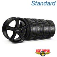 Black 2010 GT Premium Mustang Wheel & Mickey Thompson Tire Kit - 19x8.5 (05-14 GT, V6) - AmericanMuscle Wheels KIT||28230||79539