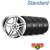 Chrome 2010 GT500 Style Mustang Wheel & Mickey Thompson Tire Kit - 19x8.5 (05-14 All) - AmericanMuscle Wheels KIT||28237||79539