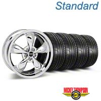 Chrome Bullitt Mustang Wheel & Mickey Thompson Tire Kit  - 19x8.5 (05-14 GT, V6) - AmericanMuscle Wheels KIT||28249||79539