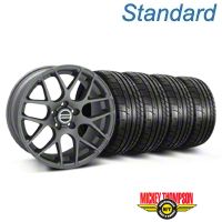 Charcoal AMR Wheel & Mickey Thompson Tire Kit - 19x8.5 (05-14 All) - AmericanMuscle Wheels KIT||28336||79539