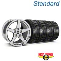 Chrome Saleen Style Wheel & Mickey Thompson Tire Kit - 19x8.5 (05-14 All) - AmericanMuscle Wheels KIT||99261||79539