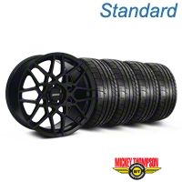 Gloss Black 2013 GT500 Style Wheel & Mickey Thompson Tire Kit - 19x8.5 (05-14 All) - AmericanMuscle Wheels KIT||99371||79539