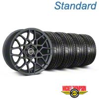 Charcoal 2013 GT500 Style Wheel & Mickey Thompson Tire Kit - 19x8.5 (05-14 All) - AmericanMuscle Wheels KIT||99372||79539