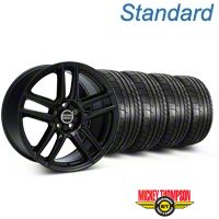 Black Boss Laguna Style  Wheel & Mickey Thompson Tire Kit - 19x9 (05-14 All) - AmericanMuscle Wheels KIT||99222||79539