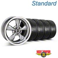 Anthracite Deep Dish Bullitt Wheel & Mickey Thompson Tire Kit  - 20x8.5 (05-10 GT, V6) - AmericanMuscle Wheels KIT||28035||79541