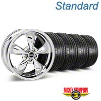 Chrome Deep Dish Bullitt Wheel & Mickey Thompson Tire Kit - 20x8.5 (05-10 GT, V6) - AmericanMuscle Wheels KIT||28037||79541