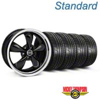 Black Deep Dish Bullitt Wheel & NITTO INVO Tire Kit - 20x8.5 (05-10 GT, V6) - AmericanMuscle Wheels KIT||28036||79524