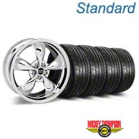 Chrome Deep Dish Bullitt Wheel & NITTO INVO Tire Kit - 20x8.5 (05-10 GT, V6) - AmericanMuscle Wheels KIT||28037||79524