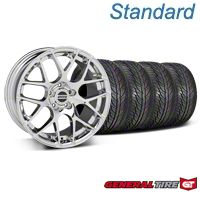 Chrome AMR Wheel & General Tire Kit - 19x8.5 (05-13 All)