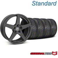 Matte Black Forgestar CF5 Monoblock Wheel & General Tire Kit - 19x9 (05-14 All) - Forgestar KIT||29600||63106