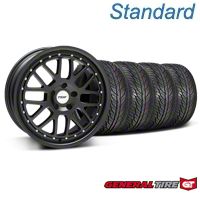 Matte Black TSW Valencia Wheel & General Tire Kit - 19x8 (05-14 All) - TSW KIT||33613||63106