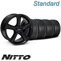 Black 2010 GT Premium Style Mustang Wheel & NITTO Invo Tire Kit - 18x9 (05-13 All)