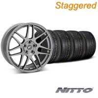 Staggered Gunmetal Forgestar F14 Monoblock Wheel & NITTO Invo Tire Kit - 20x9/11 (05-14 All) - Forgestar KIT||79528||79530||79524||79530