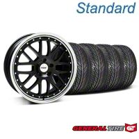 Black w/ Polished Lip TSW Valencia Wheel & General Tire Kit - 19x8 (05-14 All) - TSW KIT||33625||63106