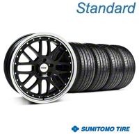 Black w/ Polished Lip TSW Valencia Wheel & Sumitomo Tire Kit - 19x8 (05-14 All) - TSW KIT||33625||63036