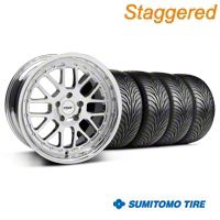 Staggered Chrome TSW Valencia Wheel & Sumitomo Tire Kit - 18x8/9.5 (94-04 All) - TSW KIT||33778||33779||63016||63029