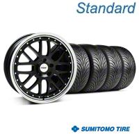 Black w/ Polished Lip TSW Valencia Wheel & Sumitomo Tire Kit - 18x8 (94-98 All) - TSW KIT||33623||63029
