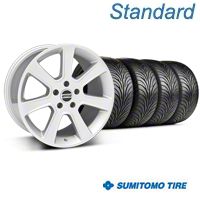Silver S197 Saleen Style Wheel & Sumitomo Tire Kit - 18x9 (99-04 All)