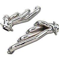 MAC Chrome Unequal Shorty Headers (79-93 5.0L) - MAC Performance E508692