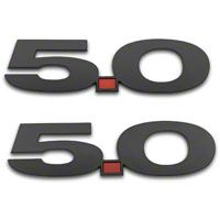 Matte Black Coyote Style 5.0 Emblem - Pair - AM Accessories EMB-11-50-MB