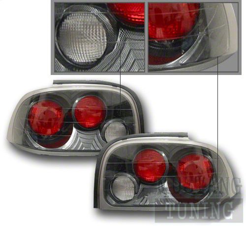 Mustang Carbon Fiber Dual Light Taillights (96-98)