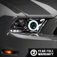 Raxiom Chrome Projector Headlights - CCFL Halo (13-14 GT, V6 with Factory HID) - Raxiom 49175