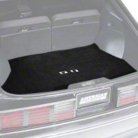 Replacement Hatch Carpet - Black w/ 5.0 Logo (87-93 All) - AM Floor Mats 3294-801-219