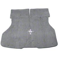 Replacement Hatch Carpet - Titanium Gray w/ Pony Logo (87-93 All) - AM Floor Mats 3296-857-110