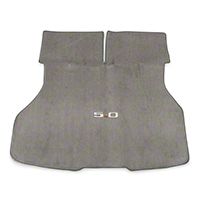 Replacement Hatch Carpet - Titanium Gray w/ 5.0 Logo (87-93 All) - AM Floor Mats 3296-857-219